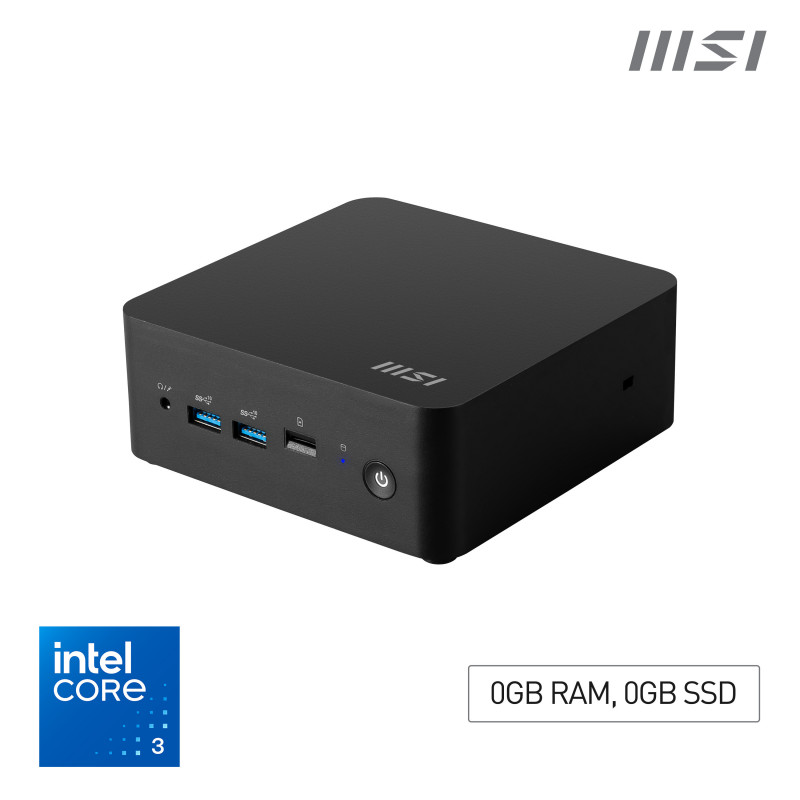 MSI Cubi NUC 1MG-014BEU Mini PC Musta 100U Intel® SoC