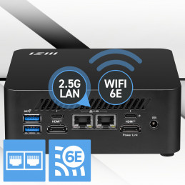 MSI Cubi NUC 1MG-014BEU Mini PC Musta 100U Intel® SoC