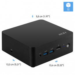 MSI Cubi NUC 1MG-014BEU Mini PC Musta 100U Intel® SoC