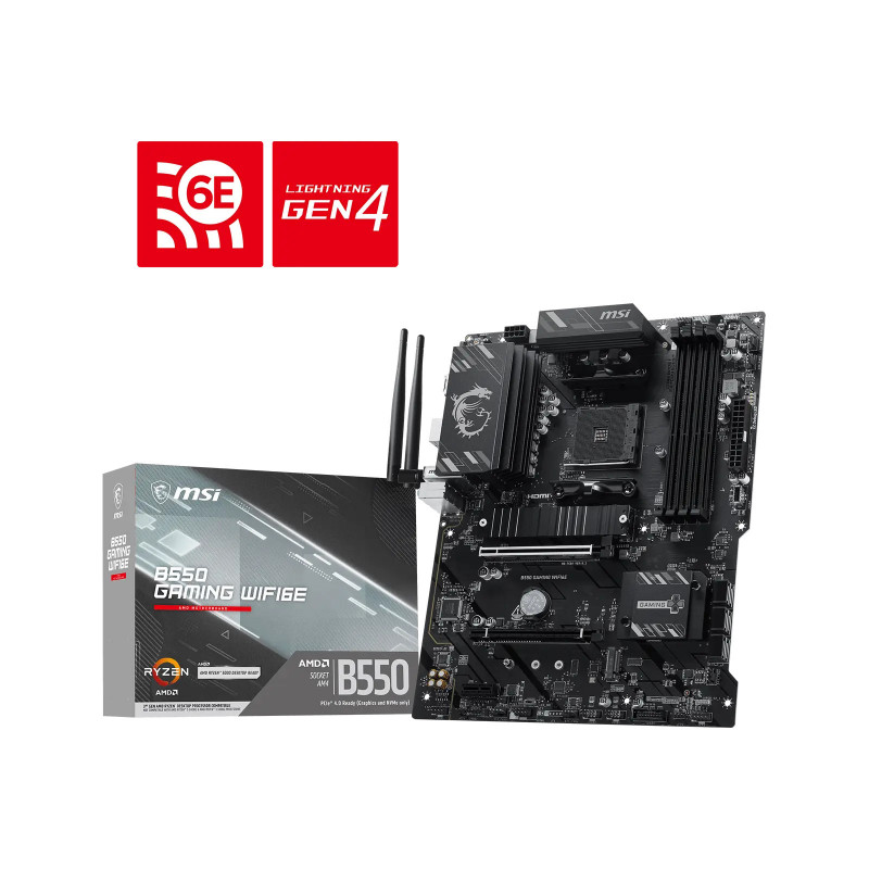MSI B550 GAMING WIFI6E emolevy AMD B550 Kanta AM4