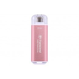 Transcend TS2TESD300P ulkoinen SSD 2 TB USB Type-C Vaaleanpunainen