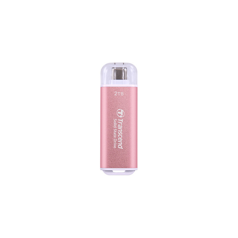 Transcend TS2TESD300P ulkoinen SSD 2 TB USB Type-C Vaaleanpunainen