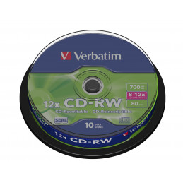 Verbatim CD-RW 12x 700 MB 10 kpl