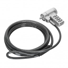 Targus ASP96RGLX kaapelilukko Hopea 2 m