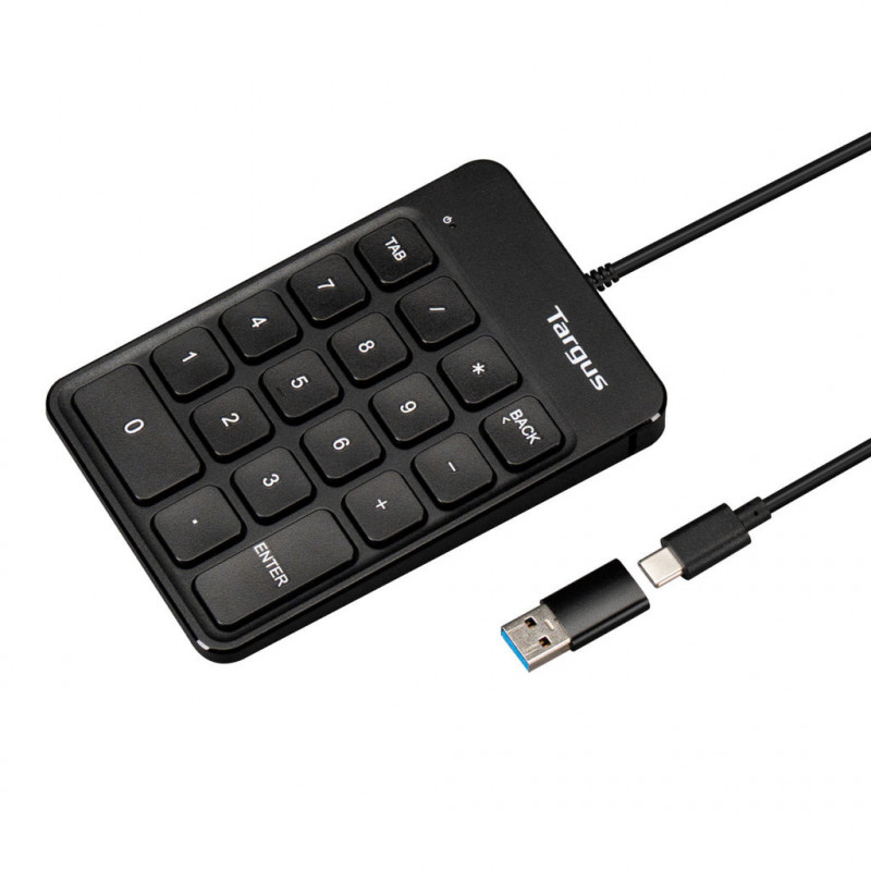 Targus AKP13GL Numeerinen näppäimistö Universaali USB Musta