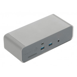 Targus DOCK230EUZ kannettavien tietokoneiden telakka ja porttitoistin Langallinen Thunderbolt 5 Hopea