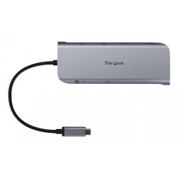 Targus DOCK427GL kannettavien tietokoneiden telakka ja porttitoistin Langallinen USB 3.2 Gen 2 (3.1 Gen 2) Type-C Harmaa
