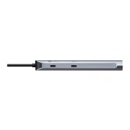 Targus DOCK427GL kannettavien tietokoneiden telakka ja porttitoistin Langallinen USB 3.2 Gen 2 (3.1 Gen 2) Type-C Harmaa
