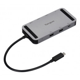 Targus DOCK429GL kannettavien tietokoneiden telakka ja porttitoistin Langallinen USB4 Hopea