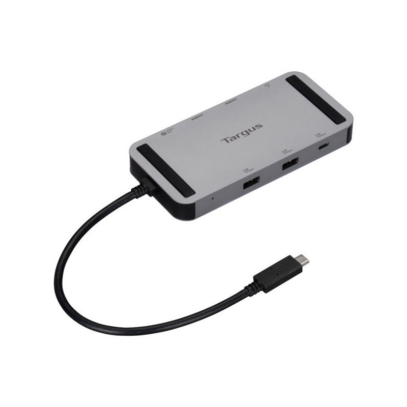 Targus DOCK429GL kannettavien tietokoneiden telakka ja porttitoistin Langallinen USB4 Hopea