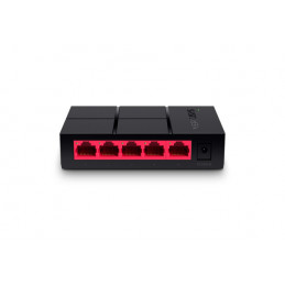Mercusys MS105G verkkokytkin Hallitsematon Gigabit Ethernet (10 100 1000) Musta