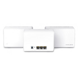 Mercusys Halo H80X (3-pack) Kaksitaajuus (2,4 GHz 5 GHz) Wi-Fi 6 (802.11ax) Valkoinen Sisäinen