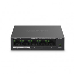 Mercusys MS105GP verkkokytkin Gigabit Ethernet (10 100 1000) Power over Ethernet -tuki Musta
