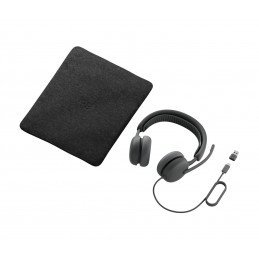 Logitech Zone Wired 2 Kuulokkeet Langallinen Pääpanta Puhelut Musiikki USB Type-C   USB Type-A Grafiitti