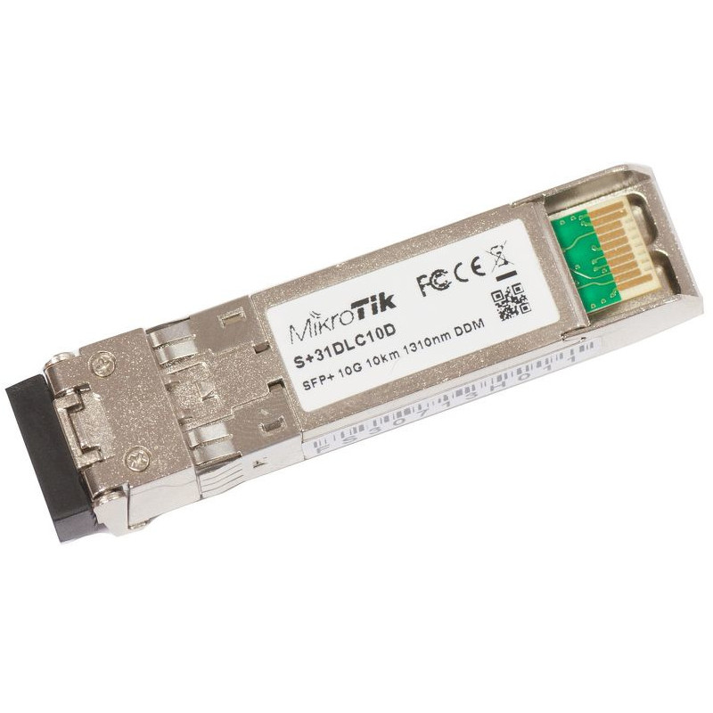 Mikrotik S+31DLC10D lähetin-vastaanotinmoduuli Valokuitu 10000 Mbit s SFP+ 1310 nm