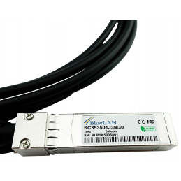 BlueOptics UACC-DAC-SFP10-0.5M-BL InfiniBand- ja kuituoptiikkakaapeli 0,5 m SFP+ Musta