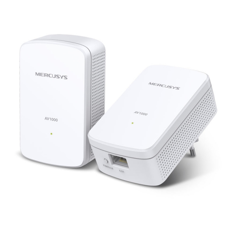 Mercusys MP500 KIT PowerLine-verkkosovitin 1000 Mbit s Ethernet LAN Valkoinen 2 kpl