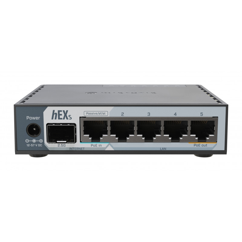 Mikrotik E60IUGS langallinen reititin Gigabitti Ethernet Musta