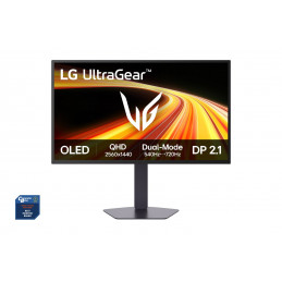 LG 27GX790B-B tietokoneen litteä näyttö 68,6 cm (27") 2560 x 1440 pikseliä Quad HD OLED Musta