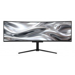 LC-Power LC-M49QCO tietokoneen litteä näyttö 124,5 cm (49") 5120 x 1440 pikseliä Quad HD QD-OLED Musta