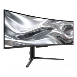LC-Power LC-M49QCO tietokoneen litteä näyttö 124,5 cm (49") 5120 x 1440 pikseliä Quad HD QD-OLED Musta