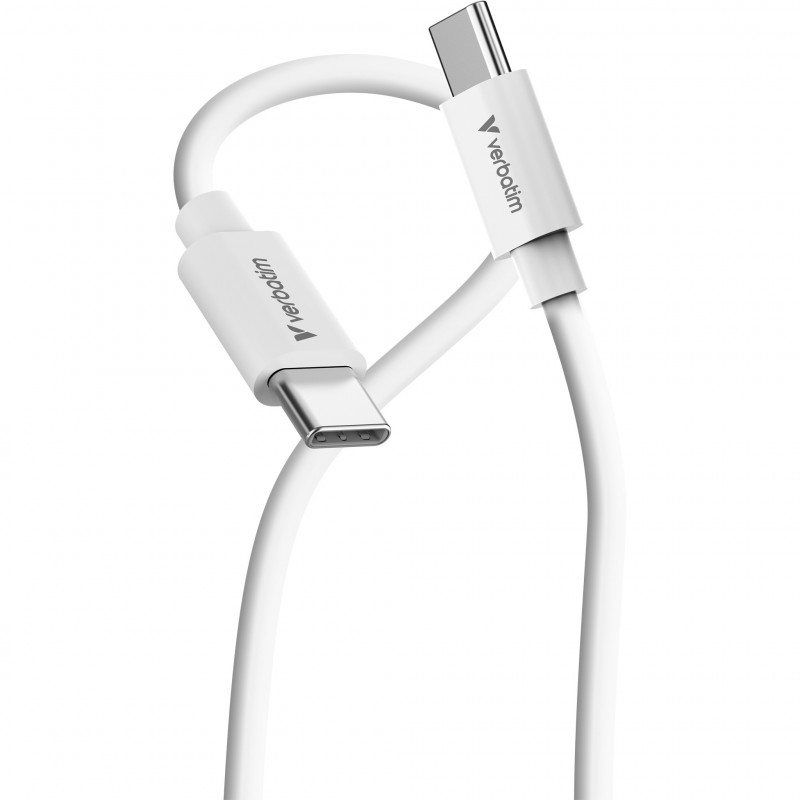 Verbatim 32409 USB-kaapeli USB 2.0 3 m USB C 0,48 Gbit s 100 W Valkoinen