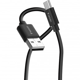 Verbatim 32393 USB-kaapeli USB 2.0 1 m USB A USB C 0,48 Gbit s 18 W Musta, Valkoinen