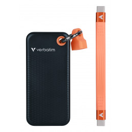 Verbatim 32435 ulkoinen SSD 128 GB USB Type-C 3.2 Gen 2 (3.1 Gen 2) Musta, Oranssi