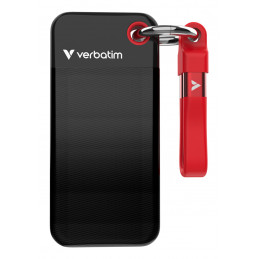 Verbatim 32434 ulkoinen SSD 128 GB USB Type-C 3.2 Gen 2 (3.1 Gen 2) Musta, Punainen