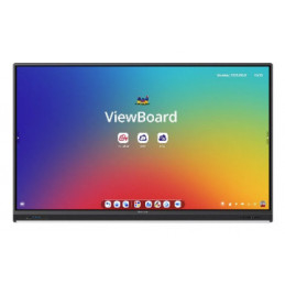 Viewsonic IFP6553 Interaktiivinen valkotaulu 165,1 cm (65") 3840 x 2160 pikseliä Kosketusnäyttö Musta