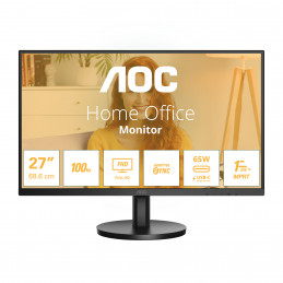AOC 27B3CA2 tietokoneen litteä näyttö 68,6 cm (27") 1920 x 1080 pikseliä Full HD LED Musta