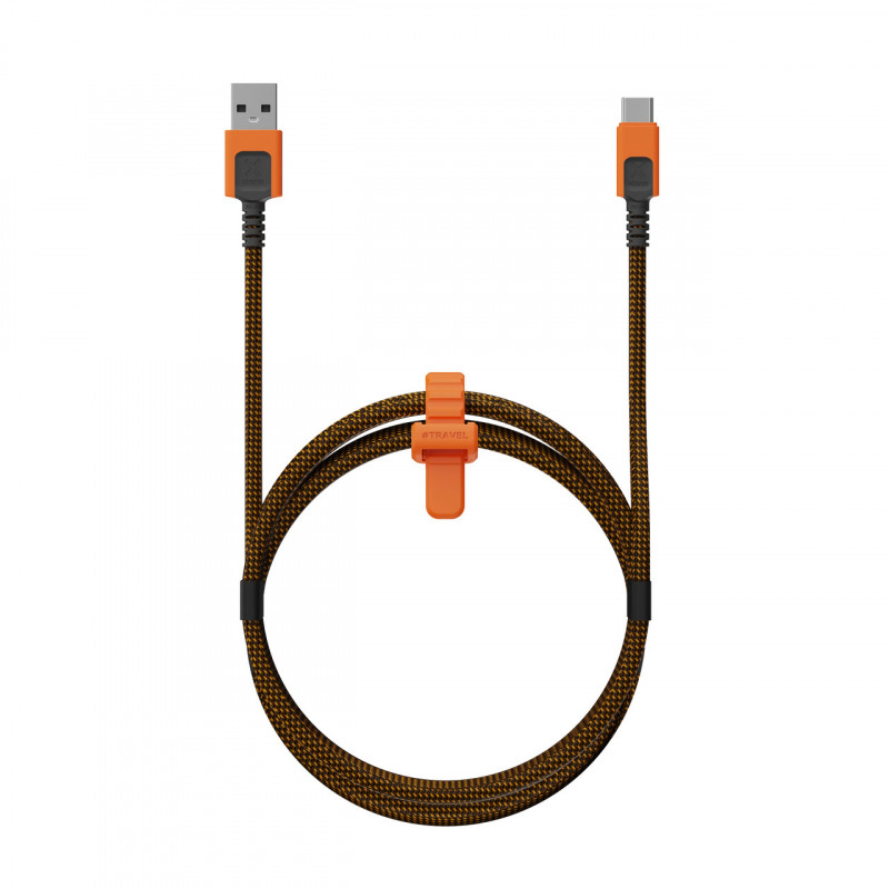 Xtorm CXX2003 USB-kaapeli 1,5 m USB A USB C 60 W Musta, Oranssi