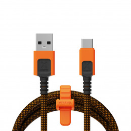 Xtorm CXX2003 USB-kaapeli 1,5 m USB A USB C 60 W Musta, Oranssi