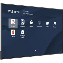 Viewsonic CDE8614-2C infonäyttö Digitaalinen litteä infotaulu 2,18 m (86") LCD Wi-Fi 500 cd m² 4K Ultra HD Musta