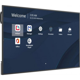 Viewsonic CDE6514-2C infonäyttö Digitaalinen litteä infotaulu 165,1 cm (65") LCD Wi-Fi 500 cd m² 4K Ultra HD Musta