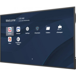 Viewsonic CDE6531-1C infonäyttö Digitaalinen litteä infotaulu 165,1 cm (65") LCD Wi-Fi 500 cd m² 4K Ultra HD Musta