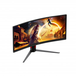 AOC G4 CU34G4CAP tietokoneen litteä näyttö 86,4 cm (34") 3440 x 1440 pikseliä UltraWide Quad HD LCD Musta, Punainen