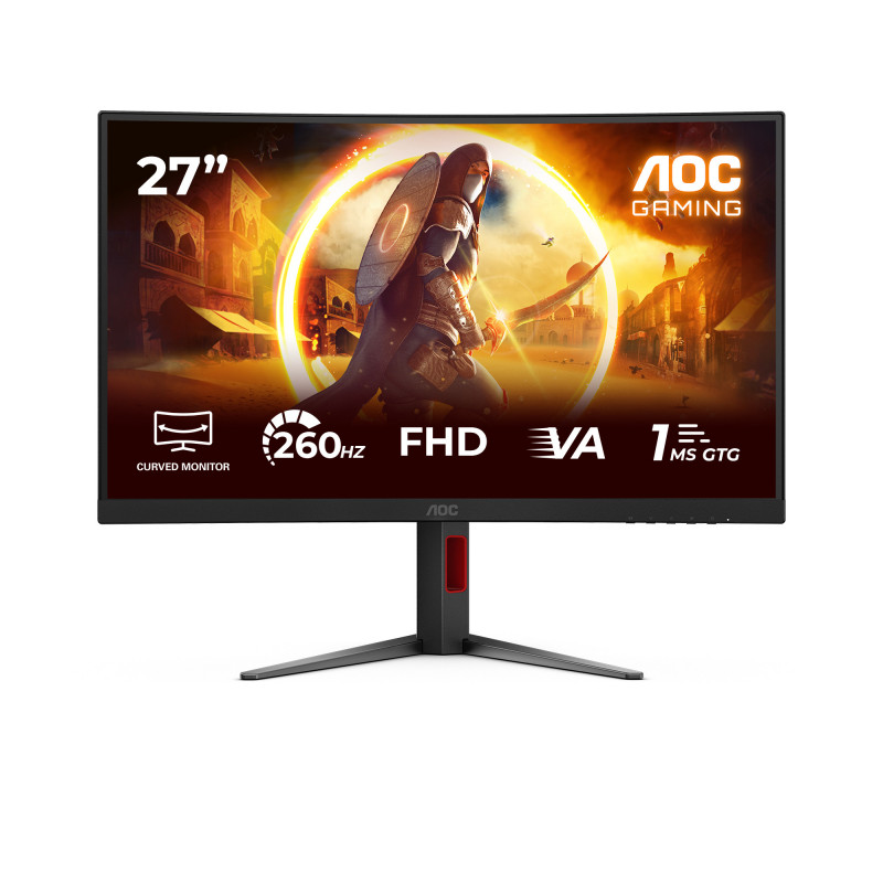 AOC G4 C27G4Z2 tietokoneen litteä näyttö 68,6 cm (27") 1920 x 1080 pikseliä Full HD LCD Musta, Punainen