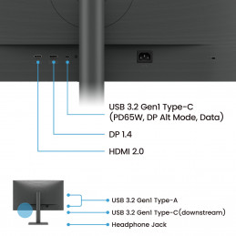 BenQ RD270Q tietokoneen litteä näyttö 68,6 cm (27") 2560 x 1440 pikseliä Wide Quad HD Musta