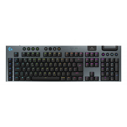 Logitech G G915 X LIGHTSPEED näppäimistö Pelaaminen USB + RF Wireless + Bluetooth QWERTY Pohjoismainen Musta