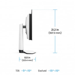 BenQ EX271QZ tietokoneen litteä näyttö 67,3 cm (26.5") 2560 x 1440 pikseliä 2K OLED Valkoinen