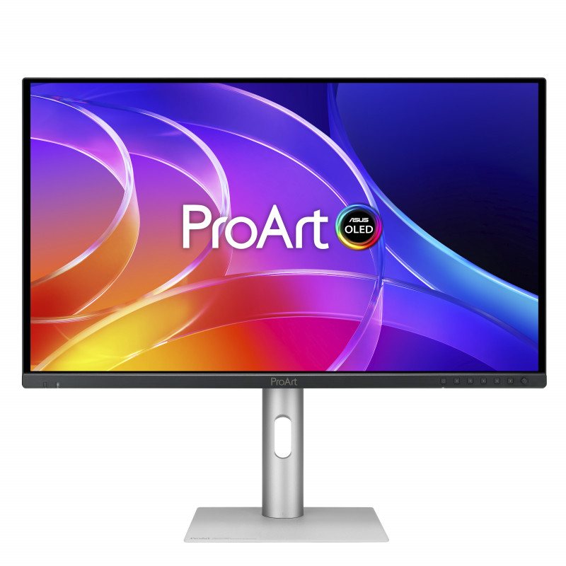 ASUS ProArt OLED PA279CDV tietokoneen litteä näyttö 67,3 cm (26.5") 3840 x 2160 pikseliä 4K Ultra HD QD-OLED Musta, Hopea