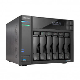 Asustor LOCKERSTOR 6 Gen2 NAS Työpöytä Intel® Celeron® N5105 8 GB DDR4 HDD ADM Musta