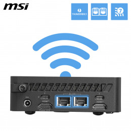 MSI Cubi NUC AI+ 3MG-003EU Copilot+ PC Intel Core Ultra 7 355 16 GB DDR5-SDRAM 1 TB SSD Windows 11 Pro Mini PC Musta