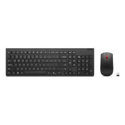 Lenovo 4X31R64497 näppäimistö Sisältää hiiren Office Langaton RF Pohjoismainen Musta