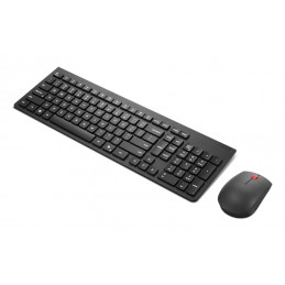 Lenovo 4X31R64497 näppäimistö Sisältää hiiren Office Langaton RF Pohjoismainen Musta