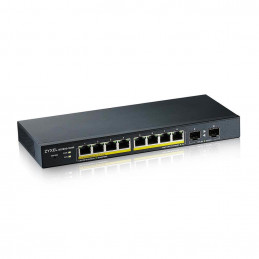Zyxel GS1900-10HP Hallittu L2 Gigabit Ethernet (10 100 1000) Power over Ethernet -tuki Musta