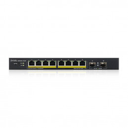 Zyxel GS1900-10HP Hallittu L2 Gigabit Ethernet (10 100 1000) Power over Ethernet -tuki Musta