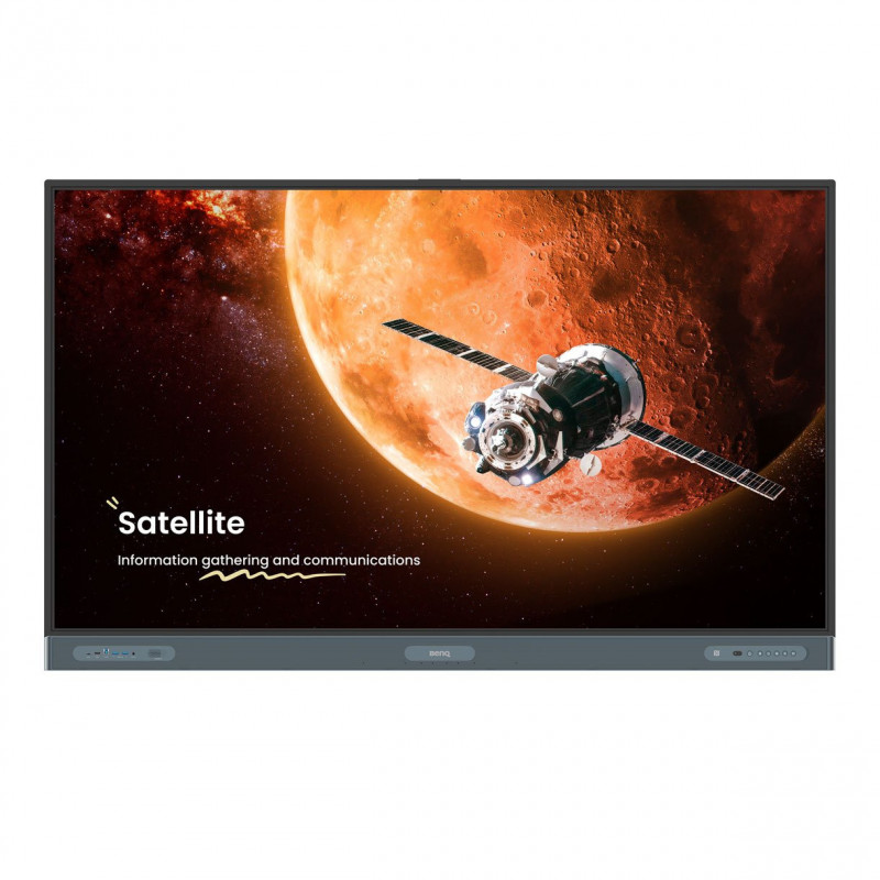 BenQ RP7504 Interaktiivinen valkotaulu 190,5 cm (75") 3840 x 2160 pikseliä Kosketusnäyttö Musta