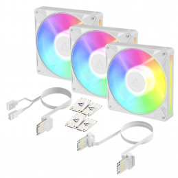 ARCTIC BioniX P14 A-RGB Tietokonekotelo Tuuletin 14 cm Valkoinen 3 kpl